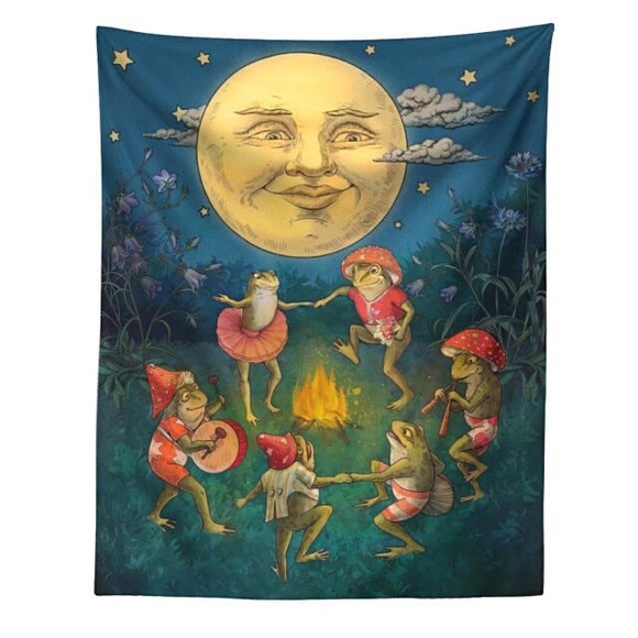 Other - Frog Life Forever Tapestry, NWOT